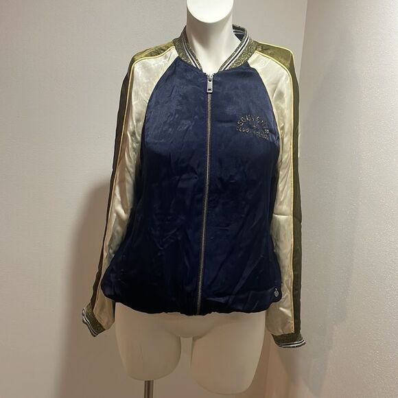Maison Scotch Colour blocked bomber jacket - Picture 3 of 13